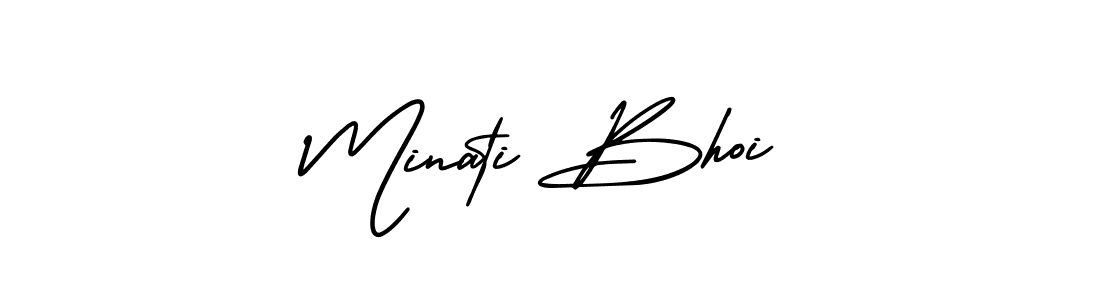 Use a signature maker to create a handwritten signature online. With this signature software, you can design (AmerikaSignatureDemo-Regular) your own signature for name Minati Bhoi. Minati Bhoi signature style 3 images and pictures png