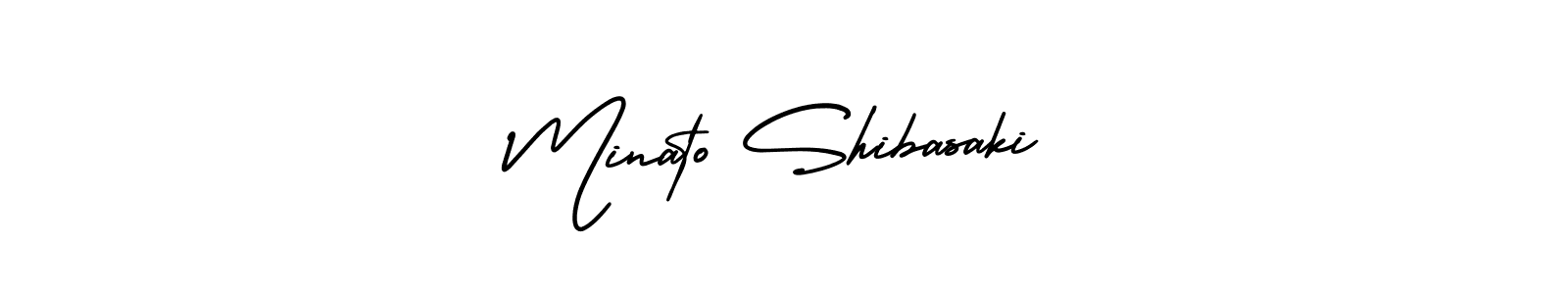 if you are searching for the best signature style for your name Minato Shibasaki. so please give up your signature search. here we have designed multiple signature styles  using AmerikaSignatureDemo-Regular. Minato Shibasaki signature style 3 images and pictures png