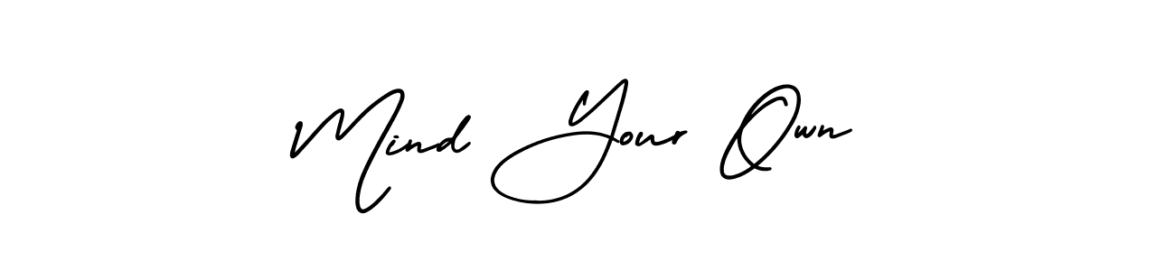 Design your own signature with our free online signature maker. With this signature software, you can create a handwritten (AmerikaSignatureDemo-Regular) signature for name Mind Your Own. Mind Your Own signature style 3 images and pictures png