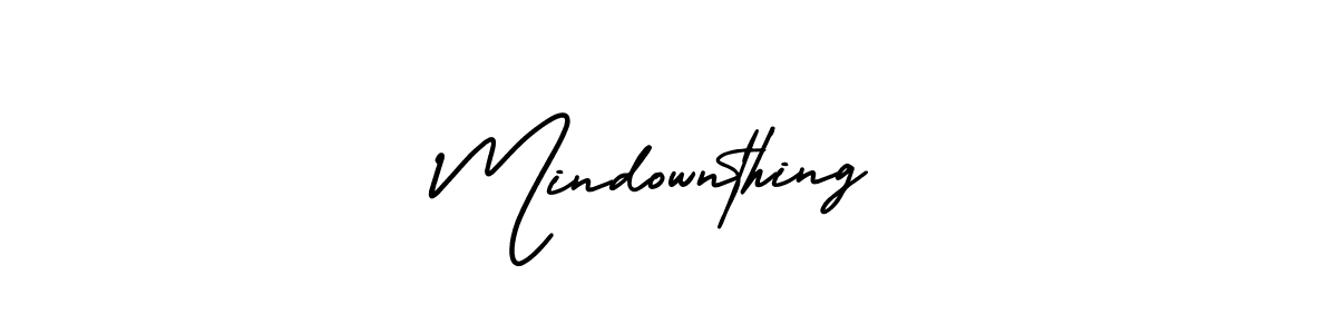 How to make Mindownthing name signature. Use AmerikaSignatureDemo-Regular style for creating short signs online. This is the latest handwritten sign. Mindownthing signature style 3 images and pictures png