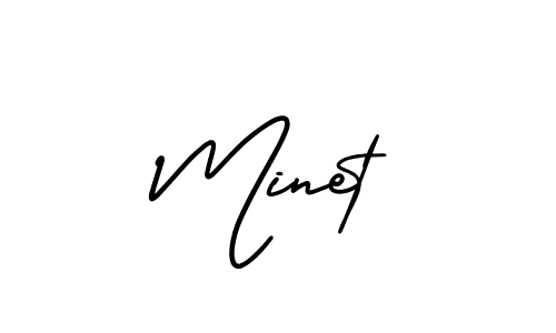 Also we have Minet name is the best signature style. Create professional handwritten signature collection using AmerikaSignatureDemo-Regular autograph style. Minet signature style 3 images and pictures png