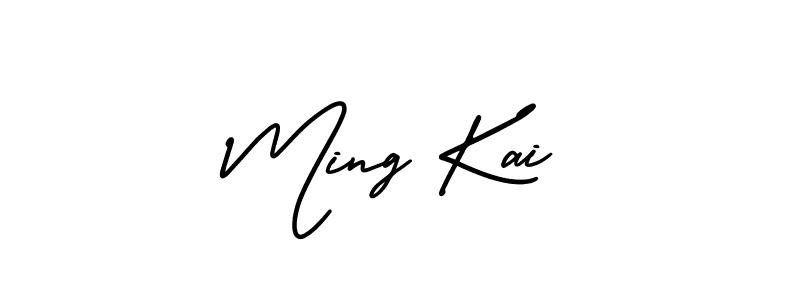 Also we have Ming Kai name is the best signature style. Create professional handwritten signature collection using AmerikaSignatureDemo-Regular autograph style. Ming Kai signature style 3 images and pictures png