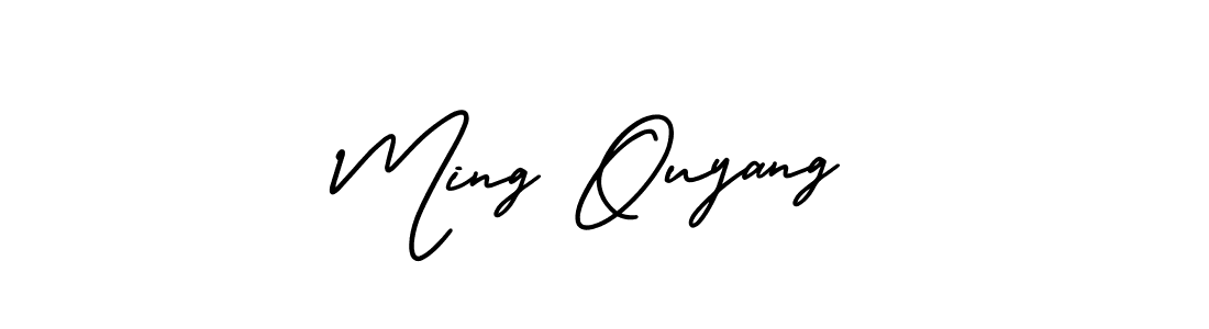 How to make Ming Ouyang signature? AmerikaSignatureDemo-Regular is a professional autograph style. Create handwritten signature for Ming Ouyang name. Ming Ouyang signature style 3 images and pictures png