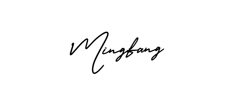 Best and Professional Signature Style for Mingfang. AmerikaSignatureDemo-Regular Best Signature Style Collection. Mingfang signature style 3 images and pictures png