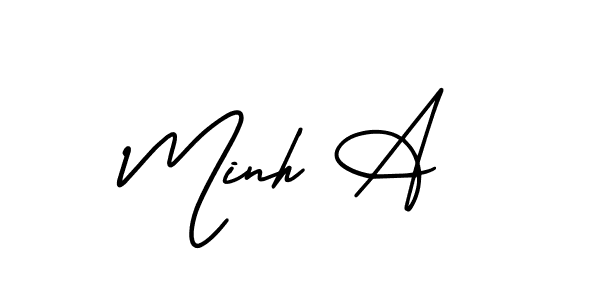 Make a short Minh A signature style. Manage your documents anywhere anytime using AmerikaSignatureDemo-Regular. Create and add eSignatures, submit forms, share and send files easily. Minh A signature style 3 images and pictures png