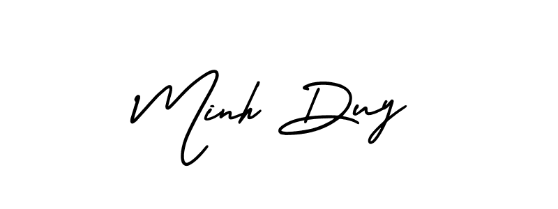 It looks lik you need a new signature style for name Minh Duy. Design unique handwritten (AmerikaSignatureDemo-Regular) signature with our free signature maker in just a few clicks. Minh Duy signature style 3 images and pictures png