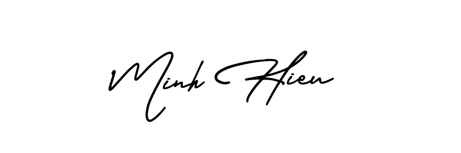 AmerikaSignatureDemo-Regular is a professional signature style that is perfect for those who want to add a touch of class to their signature. It is also a great choice for those who want to make their signature more unique. Get Minh Hieu name to fancy signature for free. Minh Hieu signature style 3 images and pictures png