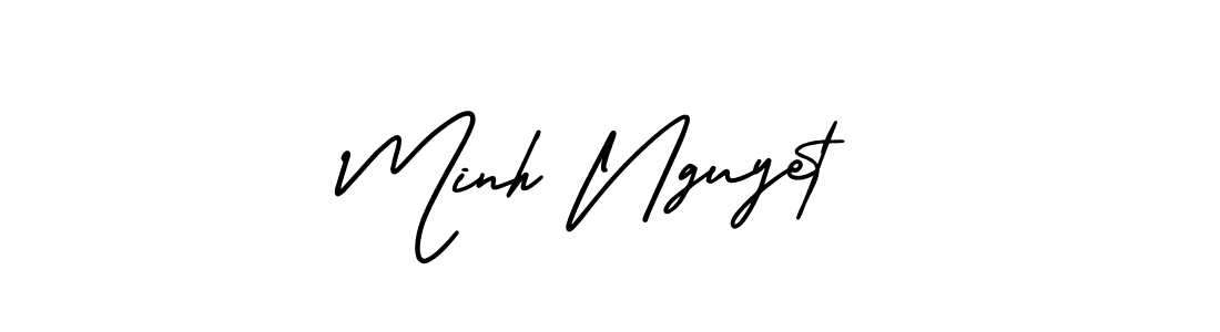 if you are searching for the best signature style for your name Minh Nguyet. so please give up your signature search. here we have designed multiple signature styles  using AmerikaSignatureDemo-Regular. Minh Nguyet signature style 3 images and pictures png