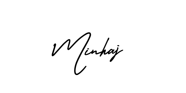 It looks lik you need a new signature style for name Minhaj. Design unique handwritten (AmerikaSignatureDemo-Regular) signature with our free signature maker in just a few clicks. Minhaj signature style 3 images and pictures png