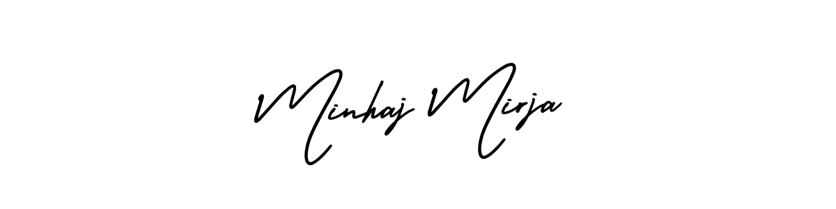 This is the best signature style for the Minhaj Mirja name. Also you like these signature font (AmerikaSignatureDemo-Regular). Mix name signature. Minhaj Mirja signature style 3 images and pictures png