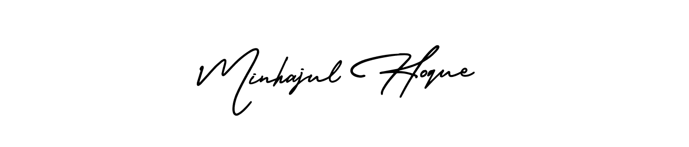 This is the best signature style for the Minhajul Hoque name. Also you like these signature font (AmerikaSignatureDemo-Regular). Mix name signature. Minhajul Hoque signature style 3 images and pictures png