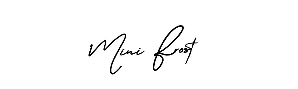 Make a beautiful signature design for name Mini Frost. Use this online signature maker to create a handwritten signature for free. Mini Frost signature style 3 images and pictures png