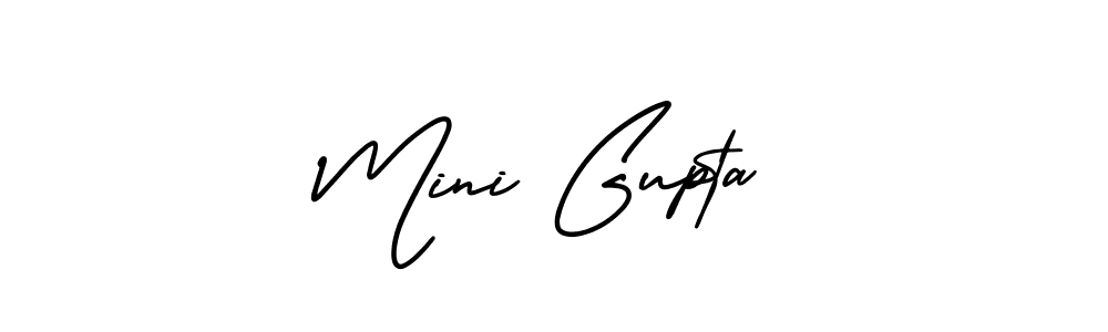 How to Draw Mini Gupta signature style? AmerikaSignatureDemo-Regular is a latest design signature styles for name Mini Gupta. Mini Gupta signature style 3 images and pictures png