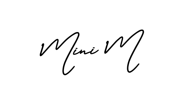 Check out images of Autograph of Mini M name. Actor Mini M Signature Style. AmerikaSignatureDemo-Regular is a professional sign style online. Mini M signature style 3 images and pictures png