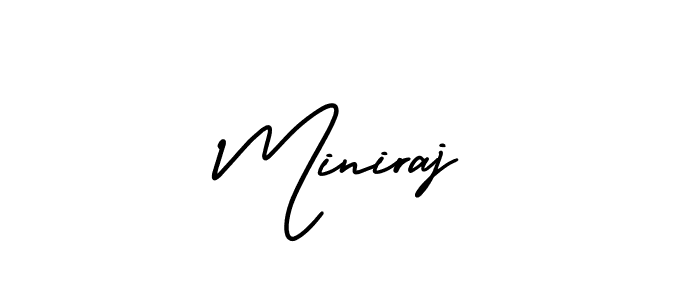 This is the best signature style for the Miniraj name. Also you like these signature font (AmerikaSignatureDemo-Regular). Mix name signature. Miniraj signature style 3 images and pictures png
