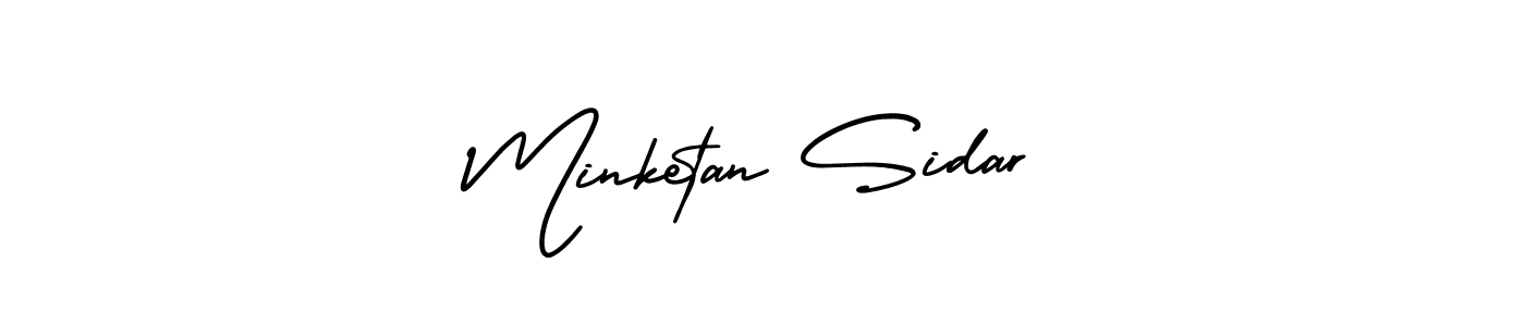 Use a signature maker to create a handwritten signature online. With this signature software, you can design (AmerikaSignatureDemo-Regular) your own signature for name Minketan Sidar. Minketan Sidar signature style 3 images and pictures png