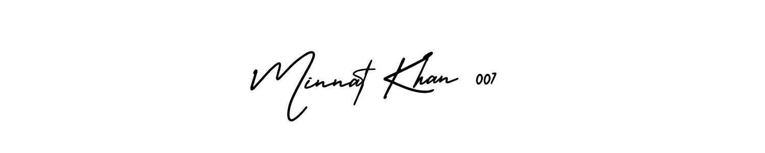 AmerikaSignatureDemo-Regular is a professional signature style that is perfect for those who want to add a touch of class to their signature. It is also a great choice for those who want to make their signature more unique. Get Minnat Khan 007 name to fancy signature for free. Minnat Khan 007 signature style 3 images and pictures png