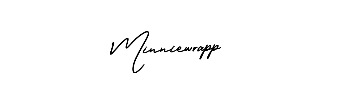 Use a signature maker to create a handwritten signature online. With this signature software, you can design (AmerikaSignatureDemo-Regular) your own signature for name Minniewrapp. Minniewrapp signature style 3 images and pictures png