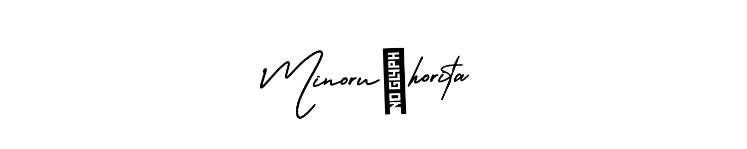 Also we have Minoru　horita name is the best signature style. Create professional handwritten signature collection using AmerikaSignatureDemo-Regular autograph style. Minoru　horita signature style 3 images and pictures png