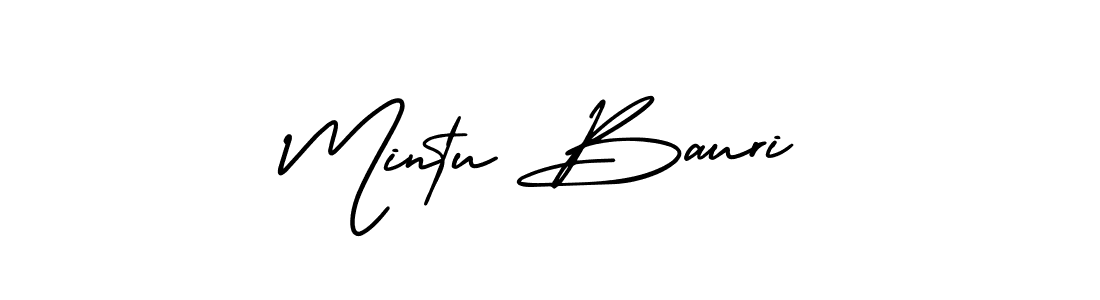 You should practise on your own different ways (AmerikaSignatureDemo-Regular) to write your name (Mintu Bauri) in signature. don't let someone else do it for you. Mintu Bauri signature style 3 images and pictures png