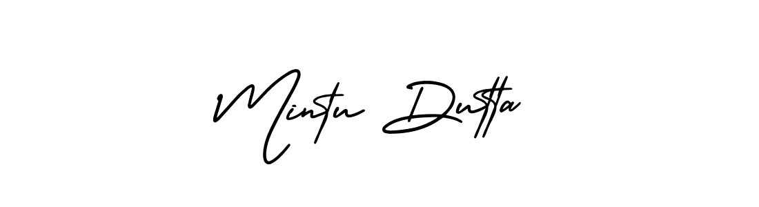 It looks lik you need a new signature style for name Mintu Dutta. Design unique handwritten (AmerikaSignatureDemo-Regular) signature with our free signature maker in just a few clicks. Mintu Dutta signature style 3 images and pictures png