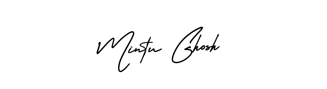 Design your own signature with our free online signature maker. With this signature software, you can create a handwritten (AmerikaSignatureDemo-Regular) signature for name Mintu Ghosh. Mintu Ghosh signature style 3 images and pictures png