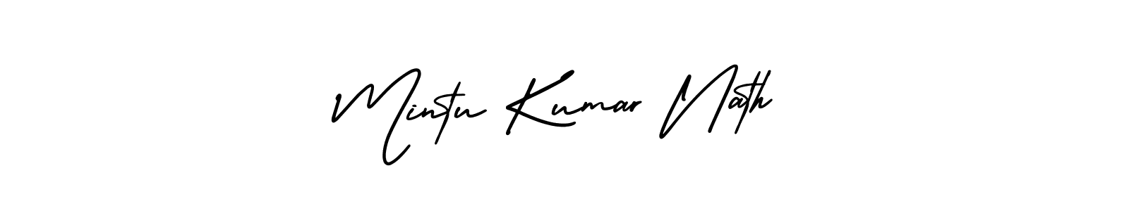 Mintu Kumar Nath stylish signature style. Best Handwritten Sign (AmerikaSignatureDemo-Regular) for my name. Handwritten Signature Collection Ideas for my name Mintu Kumar Nath. Mintu Kumar Nath signature style 3 images and pictures png