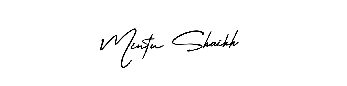 It looks lik you need a new signature style for name Mintu Shaikh. Design unique handwritten (AmerikaSignatureDemo-Regular) signature with our free signature maker in just a few clicks. Mintu Shaikh signature style 3 images and pictures png