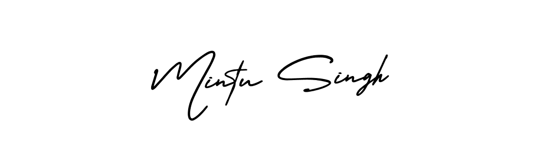 This is the best signature style for the Mintu Singh name. Also you like these signature font (AmerikaSignatureDemo-Regular). Mix name signature. Mintu Singh signature style 3 images and pictures png