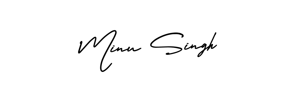 How to Draw Minu Singh signature style? AmerikaSignatureDemo-Regular is a latest design signature styles for name Minu Singh. Minu Singh signature style 3 images and pictures png