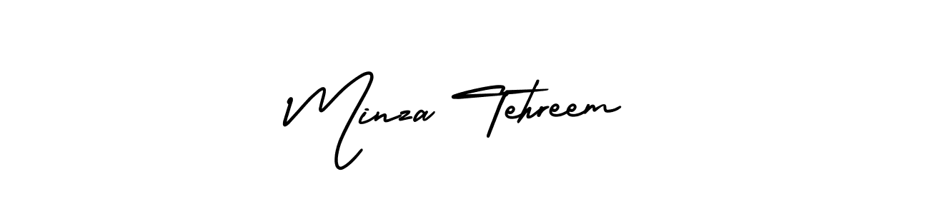 AmerikaSignatureDemo-Regular is a professional signature style that is perfect for those who want to add a touch of class to their signature. It is also a great choice for those who want to make their signature more unique. Get Minza Tehreem name to fancy signature for free. Minza Tehreem signature style 3 images and pictures png