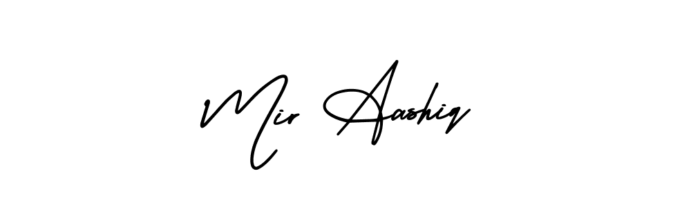 How to Draw Mir Aashiq signature style? AmerikaSignatureDemo-Regular is a latest design signature styles for name Mir Aashiq. Mir Aashiq signature style 3 images and pictures png