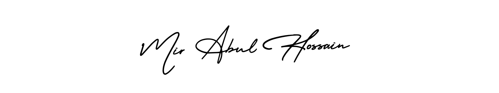 Use a signature maker to create a handwritten signature online. With this signature software, you can design (AmerikaSignatureDemo-Regular) your own signature for name Mir Abul Hossain. Mir Abul Hossain signature style 3 images and pictures png