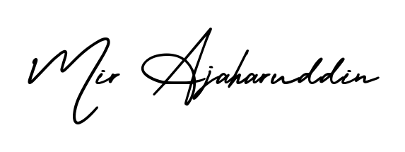 Transform the name Mir Ajaharuddin into a signature masterpiece using AmerikaSignatureDemo-Regular font. Ideal for photographers, artists, and creators looking for watermarks. Mir Ajaharuddin signature style 3 images and pictures png