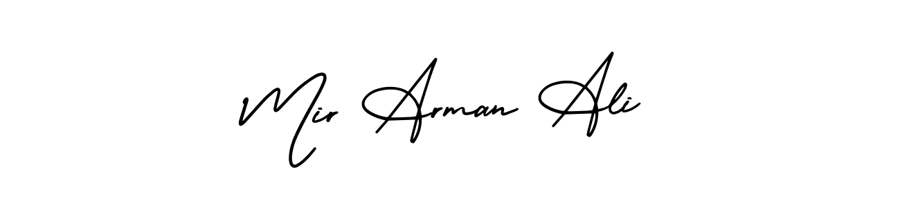 AmerikaSignatureDemo-Regular is a professional signature style that is perfect for those who want to add a touch of class to their signature. It is also a great choice for those who want to make their signature more unique. Get Mir Arman Ali name to fancy signature for free. Mir Arman Ali signature style 3 images and pictures png