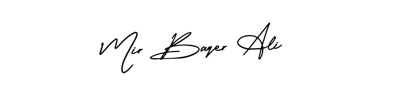 Also You can easily find your signature by using the search form. We will create Mir Baqer Ali name handwritten signature images for you free of cost using AmerikaSignatureDemo-Regular sign style. Mir Baqer Ali signature style 3 images and pictures png