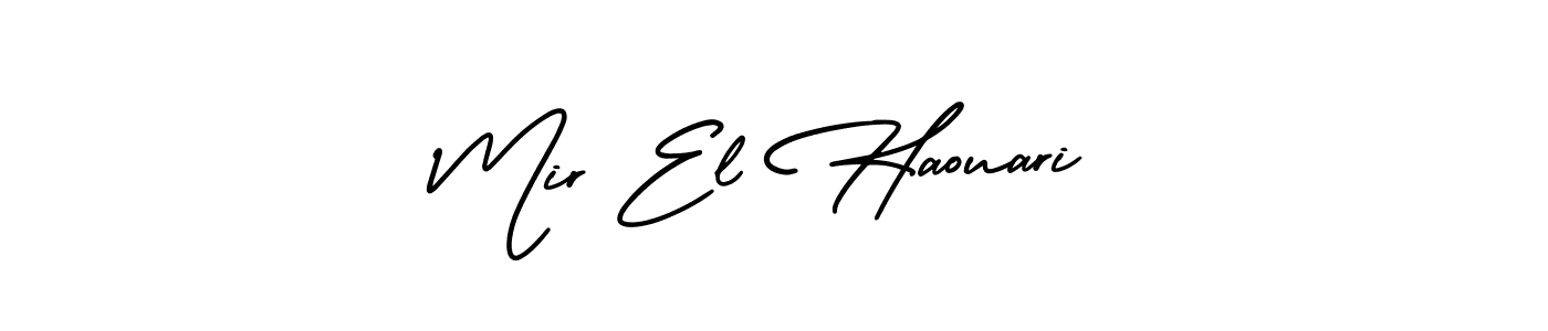 How to make Mir El Haouari signature? AmerikaSignatureDemo-Regular is a professional autograph style. Create handwritten signature for Mir El Haouari name. Mir El Haouari signature style 3 images and pictures png