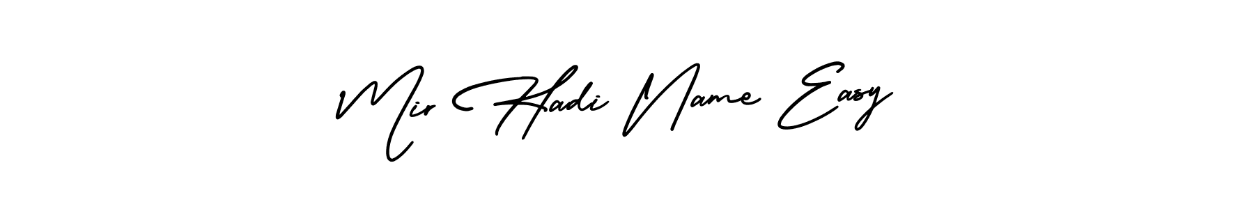 How to make Mir Hadi Name Easy name signature. Use AmerikaSignatureDemo-Regular style for creating short signs online. This is the latest handwritten sign. Mir Hadi Name Easy signature style 3 images and pictures png