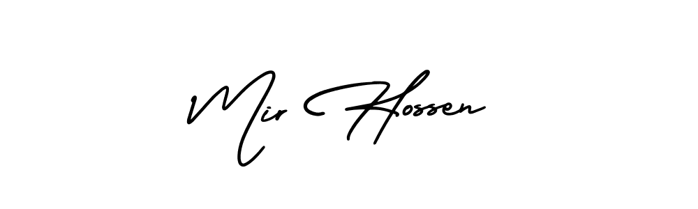 Design your own signature with our free online signature maker. With this signature software, you can create a handwritten (AmerikaSignatureDemo-Regular) signature for name Mir Hossen. Mir Hossen signature style 3 images and pictures png