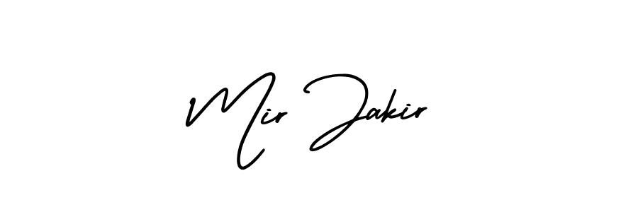 Design your own signature with our free online signature maker. With this signature software, you can create a handwritten (AmerikaSignatureDemo-Regular) signature for name Mir Jakir. Mir Jakir signature style 3 images and pictures png