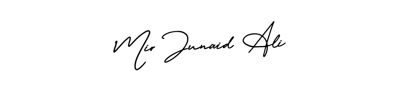 How to Draw Mir Junaid Ali signature style? AmerikaSignatureDemo-Regular is a latest design signature styles for name Mir Junaid Ali. Mir Junaid Ali signature style 3 images and pictures png