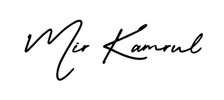 The AmerikaSignatureDemo-Regular signature style provides a bold statement for name Mir Kamrul. Designed for business owners, executives, and leaders. Mir Kamrul signature style 3 images and pictures png