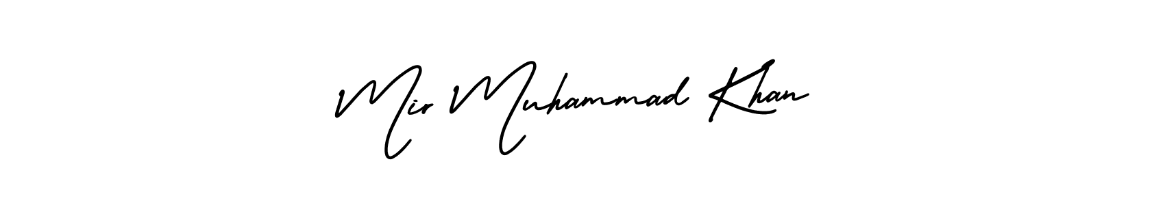 Use a signature maker to create a handwritten signature online. With this signature software, you can design (AmerikaSignatureDemo-Regular) your own signature for name Mir Muhammad Khan. Mir Muhammad Khan signature style 3 images and pictures png