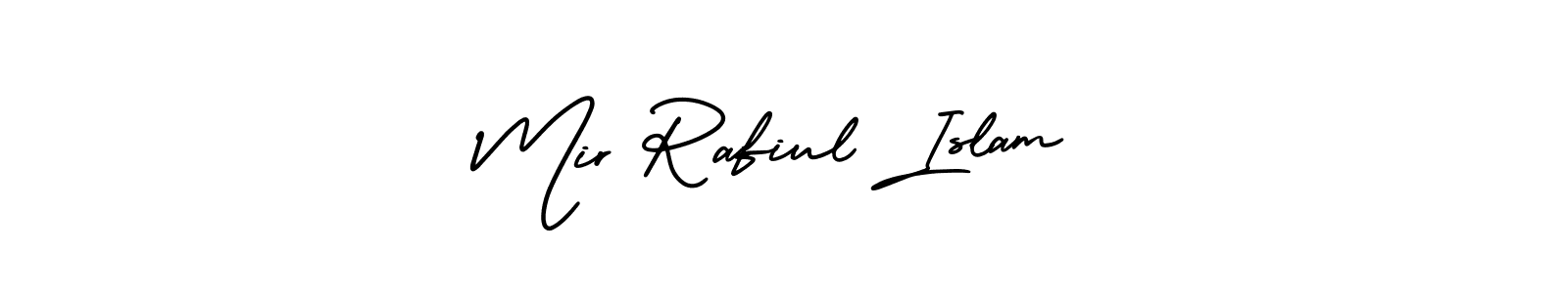 How to make Mir Rafiul Islam name signature. Use AmerikaSignatureDemo-Regular style for creating short signs online. This is the latest handwritten sign. Mir Rafiul Islam signature style 3 images and pictures png