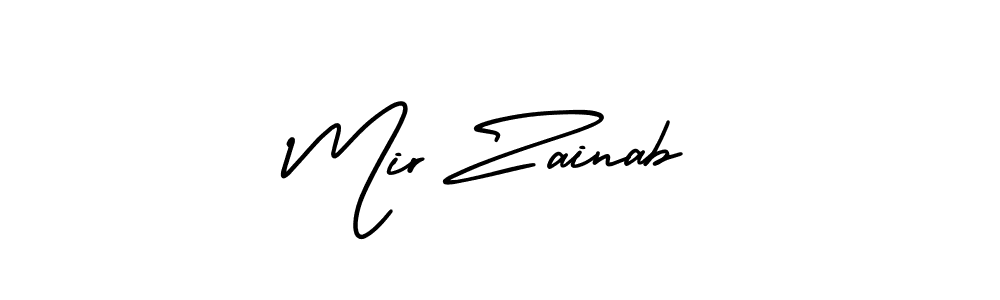 Also we have Mir Zainab name is the best signature style. Create professional handwritten signature collection using AmerikaSignatureDemo-Regular autograph style. Mir Zainab signature style 3 images and pictures png