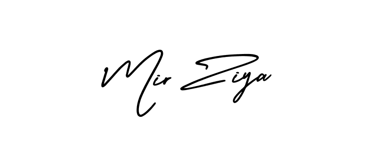 Make a beautiful signature design for name Mir Ziya. With this signature (AmerikaSignatureDemo-Regular) style, you can create a handwritten signature for free. Mir Ziya signature style 3 images and pictures png