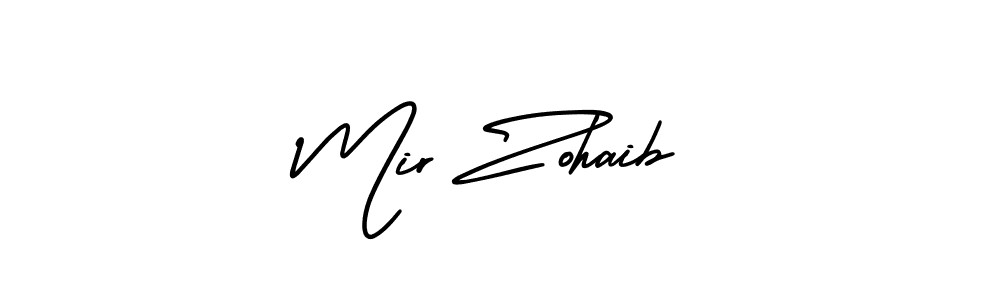 Mir Zohaib stylish signature style. Best Handwritten Sign (AmerikaSignatureDemo-Regular) for my name. Handwritten Signature Collection Ideas for my name Mir Zohaib. Mir Zohaib signature style 3 images and pictures png