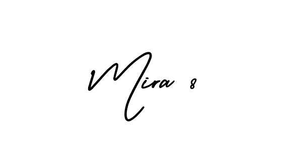 Make a beautiful signature design for name Mira 8. Use this online signature maker to create a handwritten signature for free. Mira 8 signature style 3 images and pictures png