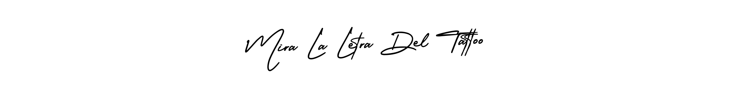 Create a beautiful signature design for name Mira La Letra Del Tattoo. With this signature (AmerikaSignatureDemo-Regular) fonts, you can make a handwritten signature for free. Mira La Letra Del Tattoo signature style 3 images and pictures png