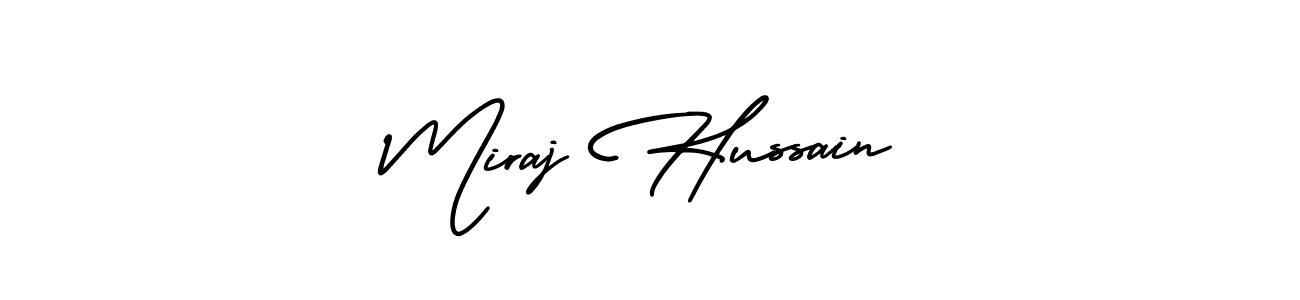 How to Draw Miraj Hussain signature style? AmerikaSignatureDemo-Regular is a latest design signature styles for name Miraj Hussain. Miraj Hussain signature style 3 images and pictures png